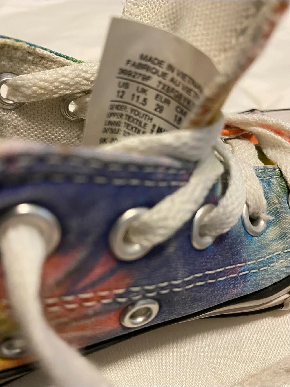 Converse Kids Low Top Tie-Dye Sneakers - Rainbow 12